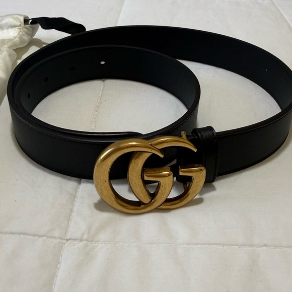 Gucci Black and Gold Women's Belt - Picture 14 of 16